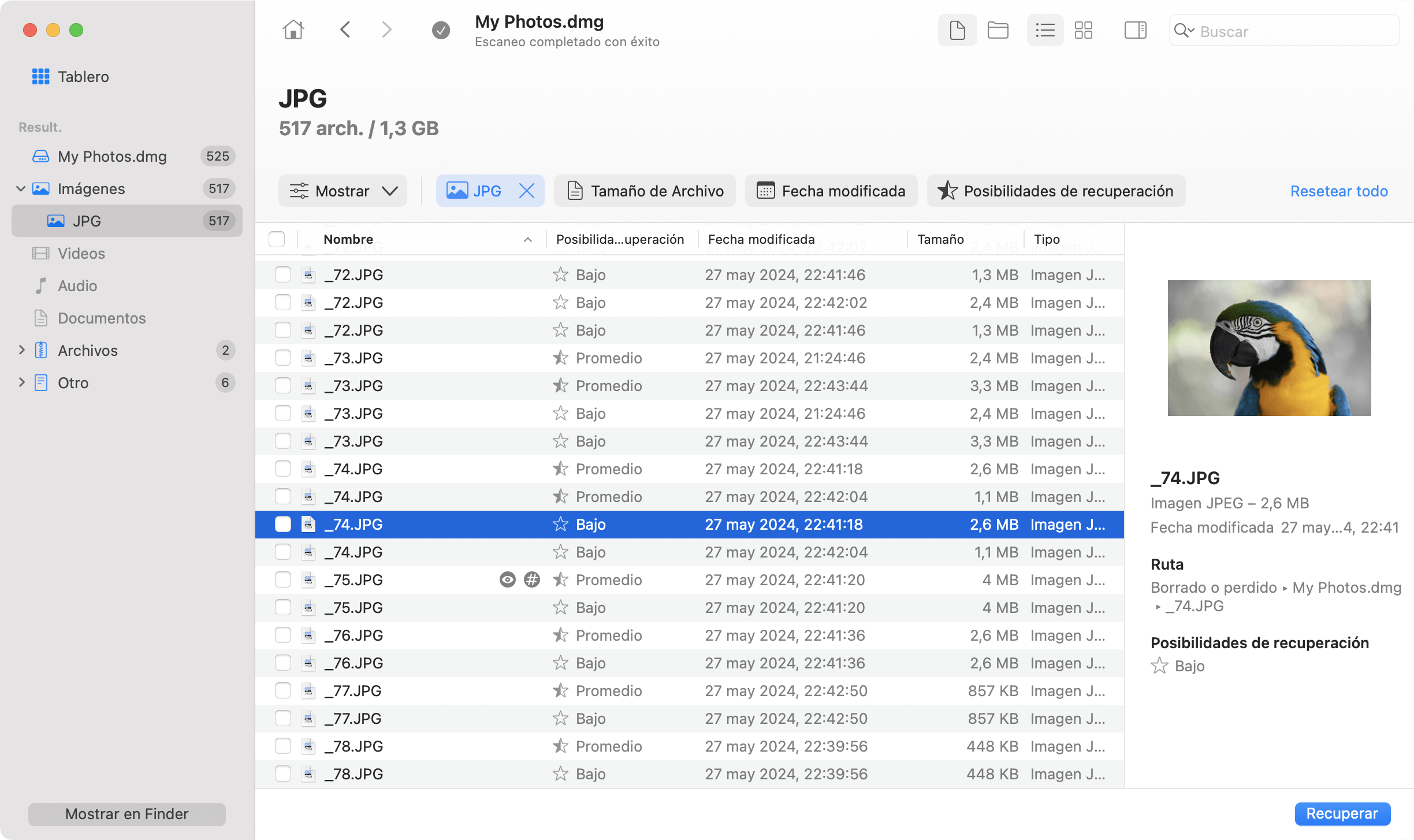 disk drill previsualizar archivos eliminados